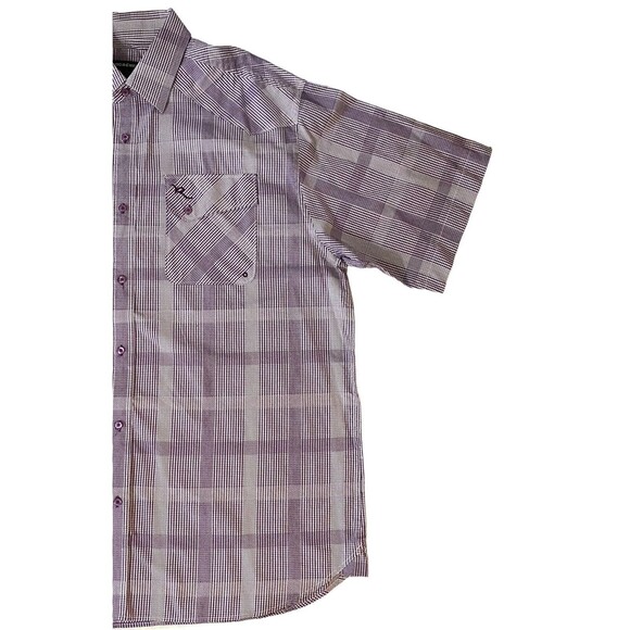 Rocawear Mens Button Up Shirt Size 4x Purple striped RN106374 Authentic - Picture 14 of 14
